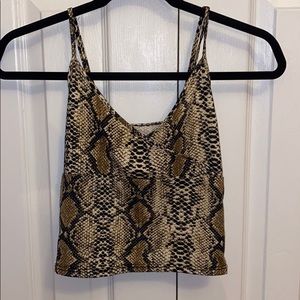 Snake skin tank top